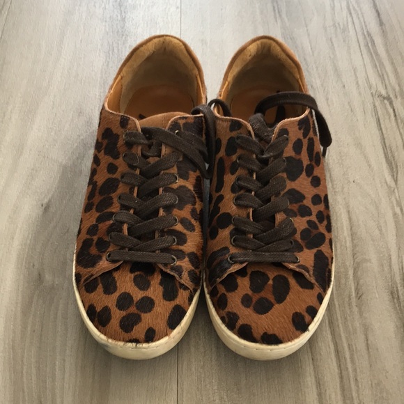 🤎 Sezane Leopard Print Jack Sneaker Size 38 - Picture 4 of 17